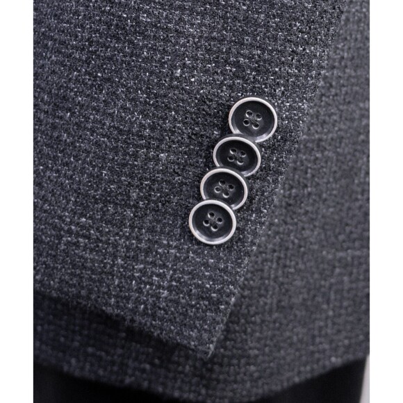 Joseph Abboud Heritage COMERO Sport Coat Men Size 46L Gray Wool/Cotton 2 Button - Picture 7 of 14